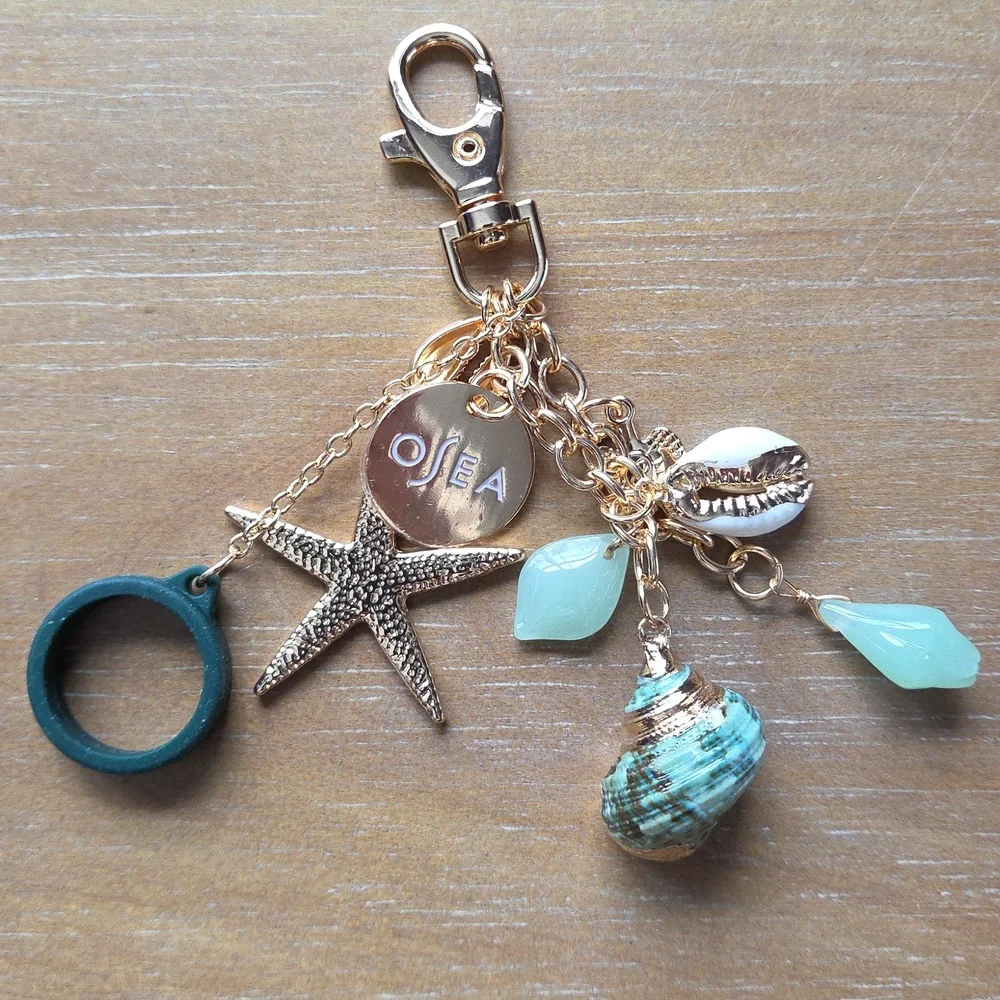 OSEA Malibu Lip Oil Key Chain & Organic Pouch - Picture 7 of 10